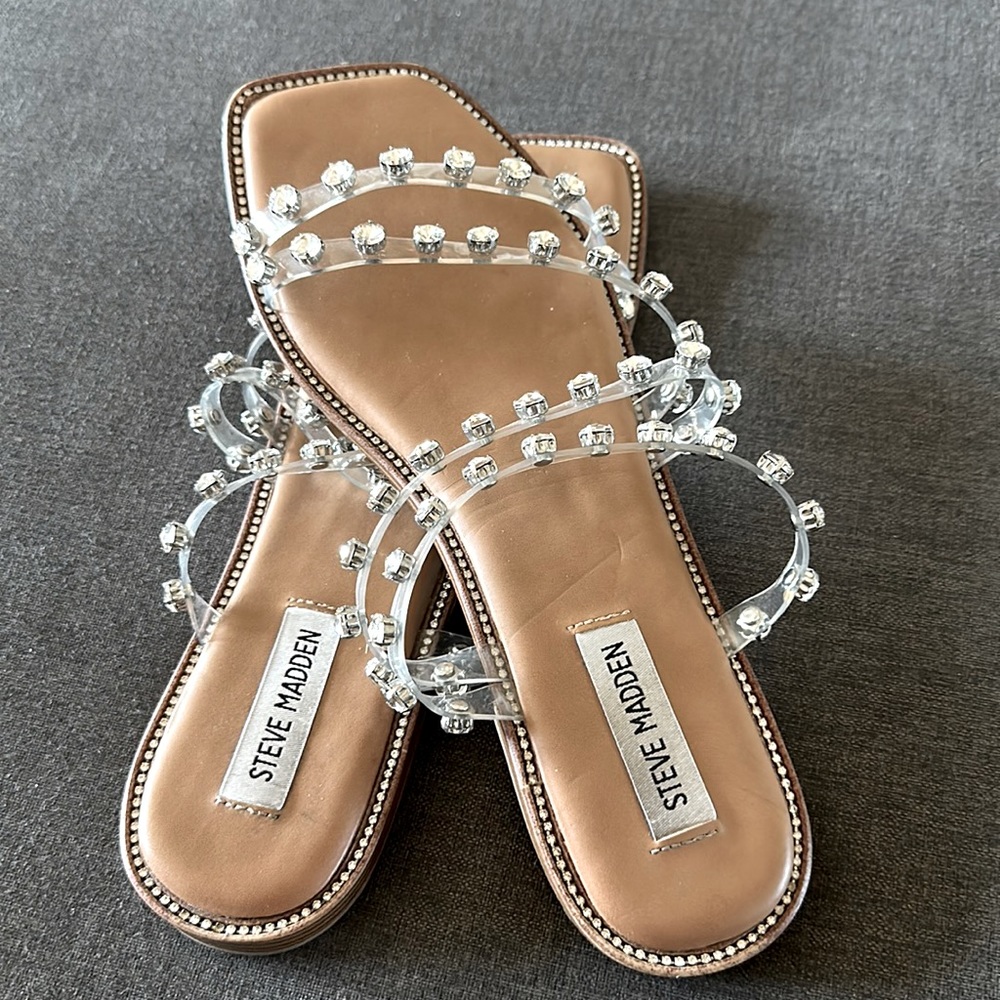 Steve Madden crystal sandals